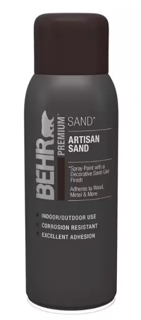B063544 Behr Premium Artisan Sand Flat Interior/exterior Spray Paint And Primer - 12 Oz