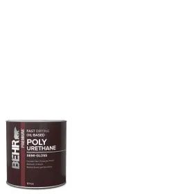 B710204 Behr 1 Quart Semi-gloss Clear Fast Drying Oil-based Interior Polyurethane