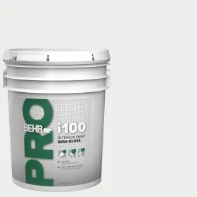 Pr17005 Behr 5 Gal. I100 White Base Semi-gloss Interior Paint Tintable Acrylic 2000 Sq. Ft