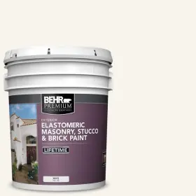 06805 Behr Premium 5 Gal. Elastomeric Masonry Stucco And Brick Exterior Paint