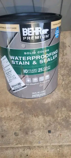 Behr Premium 313104151173 Berh 1 Gal. Custombrown Solid Color Waterproofing Exterior Wood Stain And Sealer