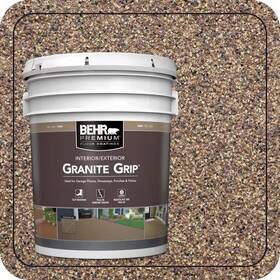 Behr Premium 313110879801 5 Gal. Tan Granite Grip Decorative Flat Interior/exterior Concrete Floor Coating