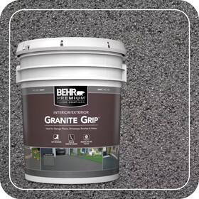 Behr Premium 445027696660 5 Gal. Gray Granite Grip Decorative Flat Interior/exterior Concrete Floor Coatin