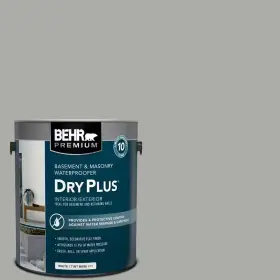 Behr Premium 445045361380 1 Gal. Basement Gray And Masonry Waterproofer Paint Garage Wall