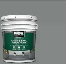 Behr Premium 711181244496 5 Gal Slate Gray Low-lustre Enamel Interior/exterior Porch And Patio Floor Paint