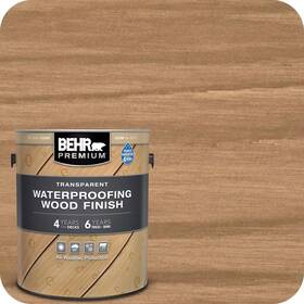 Behr Premium 711181311433 1 Gal. Clear Transparent Waterproofing Exterior Wood Finish