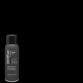 Behr Premium 744110219852 12 Oz. Black Matte Interior/exterior Spray Paint And Primer Aerosol