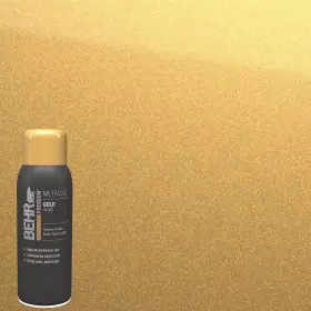 Behr Premium 744110938012 11 Oz. Gold Gloss Interior/exterior Metallic Spray Paint