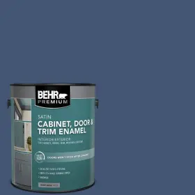Hdc-cl-26 Behr Premium 752301 1 Gal. #hdc-cl-26 Champlain Blue Satin Enamel Interior/exterior Cabinet Door Hdc-cl-26 Behr Premium 752301 1 Gal. #hdc-cl-26 Champlain Blue Satin Enamel Interior/exterior Cabinet Door