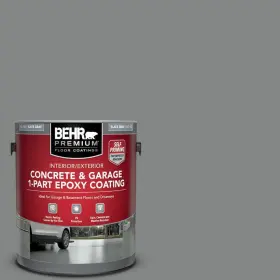 1-part Behr Premium 90201 1 Gal. Slate Gray Self-priming Epoxy Satin Interior/exterior Concrete And