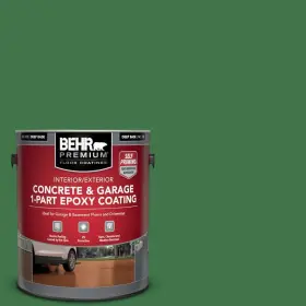 1-part Behr Premium 93001 1 Gal. #p410-7 Grasslands Self-priming Epoxy Satin Interior/exterior And