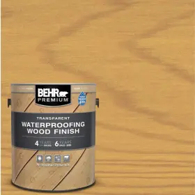 Mpn-303940505766 Behr Premium Exterior Wood Finish 1 Gal. Clear Transparent Waterproofing Decks Fences Siding