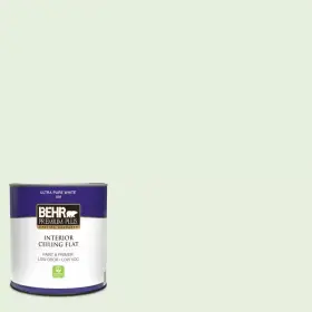 M390-1 Behr Premium Plus 313043211280 1 Quart #m390-1 Mayfair White Ceiling Flat Interior Paint