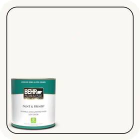 Behr Premium Plus 445003895841 1 Quart Ultra Pure White Semi-gloss Enamel Low Odor Interior Paint And Primer