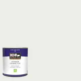 55804 Behr Premium Plus Ultra Pure White Ceiling Flat Interior Paint Acrylic