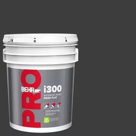 Behr Pro 445019612623 5 Gal. Black Dead Flat Interior Paint