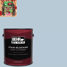 Ppu14-15 Behr Ultra 313098755746 1 Gal. #ppu14-15 Denim Light Flat Exterior Paint And Primer
