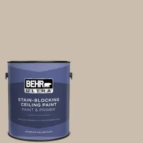Ppu5-13 Behr Ultra 555801 1 Gal. #ppu5-13 Creamy Mushroom Ceiling Flat Interior Paint And Primer