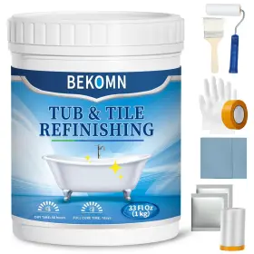 Bekomn 733444067239 Tub Paint And Tile Refinishing Kit 33oz 1 Count Pack Of White