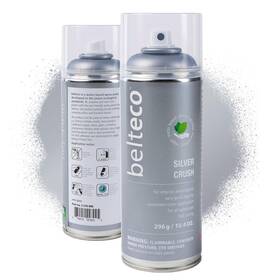 Belteco 3310006 Silver Paint Spray Crush Semi Gloss Water Based And Odorless Eco-friendly &