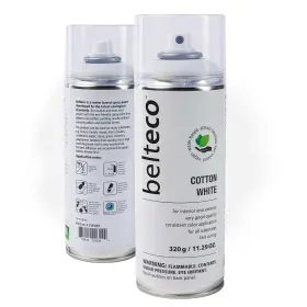 Belteco 879910003049 Cotton White Semi Gloss Spray Paint Water Based And Odorless Eco-friendly &