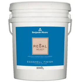 Benjamin Moore 023906053871 Regal Select Eggshell Base 4 Paint And Primer Interior 5 Gallon