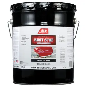 225b100-8 Benjamin Moore - Ace Paint Rust Stop Indoor And Outdoor Gloss High-hiding White Oil-based Enamel P