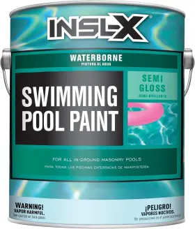 Wr102309a-01 Benjamin Moore & Co. Insl-x Waterborne Semi-gloss Acrylic Pool Paint Ocean Blue 1 Gallon