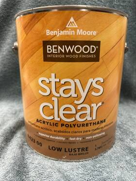 Benjamin Moore N423-00 Benwood Stays Clear - Acrylic Polyurethane- 1 Gallon / Low Luster