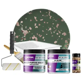 Beyond Paint 850025438100 Countertop Makeover Kit With Sealer Flecks And Tools For Countertops