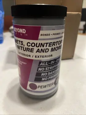 Beyond Paint 859730006079 Furniture Cabinets Countertops More All-in-one Quart Pewter