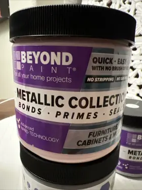 Beyond Paint 859730006499 Rose Gold Metallic Furniture And Cabinets Refinishing 1 Pint