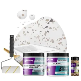 Beyond Paint 859730006840 Countertop Makeover Kit With Sealer Flecks And Tools For Countertops