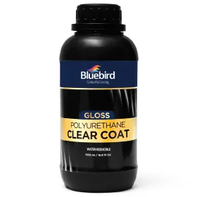 Bb-pcc-500ml Bluebird 16.9 Fl Oz Polyurethane Clear Coat For Furniture Paintings Water-based Prof