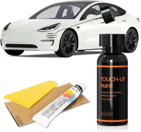 Fg081 Bozan Pearl White Touch Up Paint For Tesla Diy Car Scratch Repair Kit Automoti