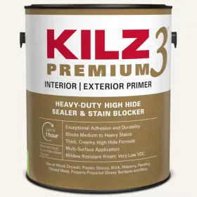 13941 Branded Kilz 3 Premium White Primer 1-gal Sealer And Stain Blocker Heavy-duty High Hide