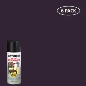 215215sos Branded Rust-oleum Stops Rust Indoor Outdoor Flat Black Reformer 10 Oz Case Of 6