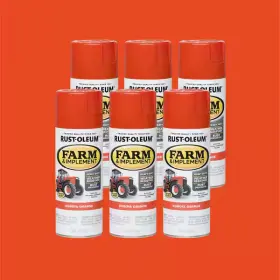 280142 Branded 280142-6pk Farm And Implement Spray Paint 12 Oz Kubota Orange Pack Of 6
