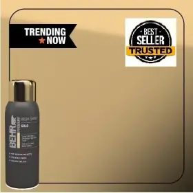 Sp-321 Branded 313048659643 12 Oz. #sp-321 Metallic Gold Hi-gloss Shine Interior Spray Paint Aerosol New
