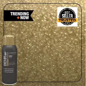 Sp-308 Branded 313089082035 12 Oz. #sp-308 Gold Hammered Gloss Interior/exterior Spray Paint Aerosol New