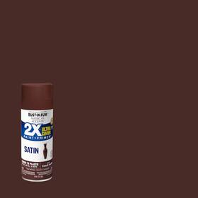 Branded 393568 Rust-oleum American Accents 2x Satin French Truffle Spray Paint And Primer In On