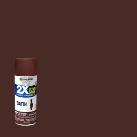 393568 Branded Rust-oleum American Accents 2x Satin French Truffle Spray Paint And Primer In On