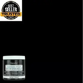 Branded 445039792701 8 Oz. Classic Black Satin Enamel Paint Free Shipping