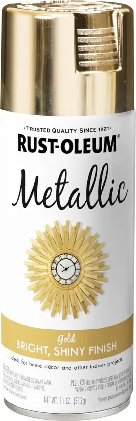 Branded 445051358350 Gold Spray Paint Metallic 11 Oz Rust Oleum American