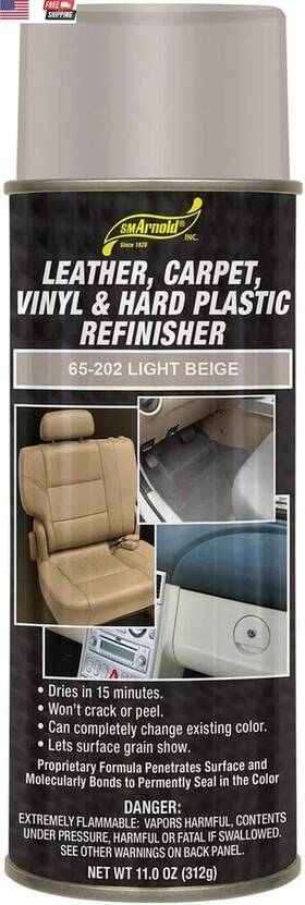 Branded 65-301 Sm Arnold Refinishing Spray Paint - Light Brown 11 Oz. For Leather Carpet Vi
