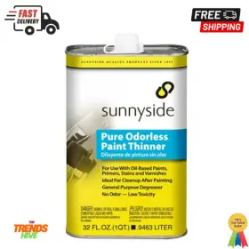 70532 Branded Sunnyside Pure Odorless Paint Thinner Quart 32 Fl Oz