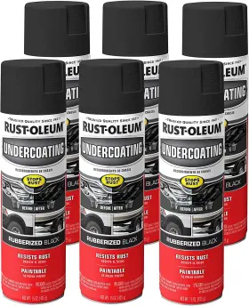 Branded 705353054778 248657-6pk Rubberized Undercoating Spray 15 Oz Black 6 Pack