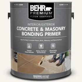 88001 Branded 1 Gal. Clear Concrete Masonry Bonding Primer 4 Garage Basement Floor Epoxy Paint