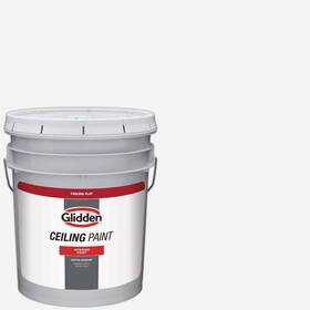 Branded Gpl-0000-05 Glidden Ceiling Paint Interior Dead-flat High-hiding 5 Gallon White