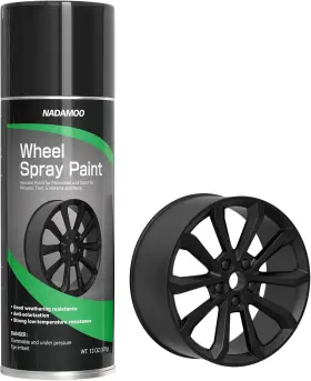 Branded01 313039624667 Gloss Black Aluminum Wheel Spray Paint - 13 Oz Aerosol For Car Rims
